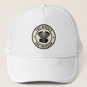 Casquette Emblème de liberté de moteur de moto vintage