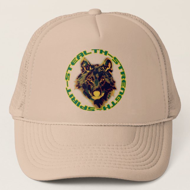 Casquette emblème de loup (Devant)