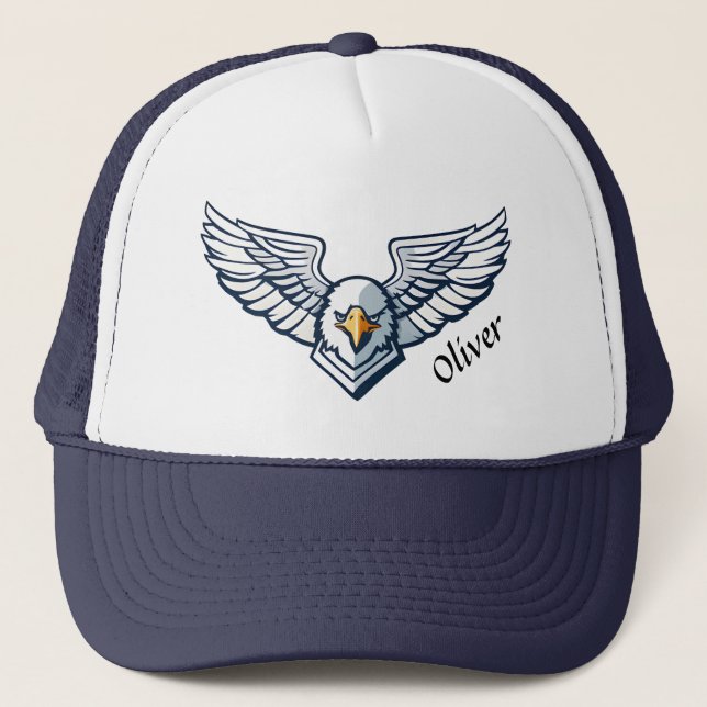 Casquette Emblème de tête et d'ailes d'aigle (Devant)