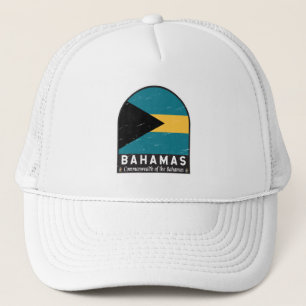 Casquette Emblème du drapeau des Bahamas Vintage