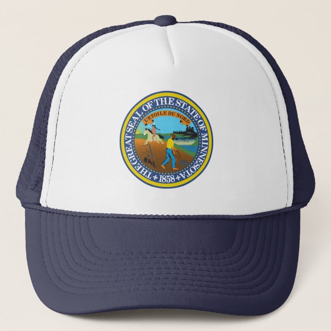 Casquette Emblème du sceau de l'État du Minnesota (Devant)