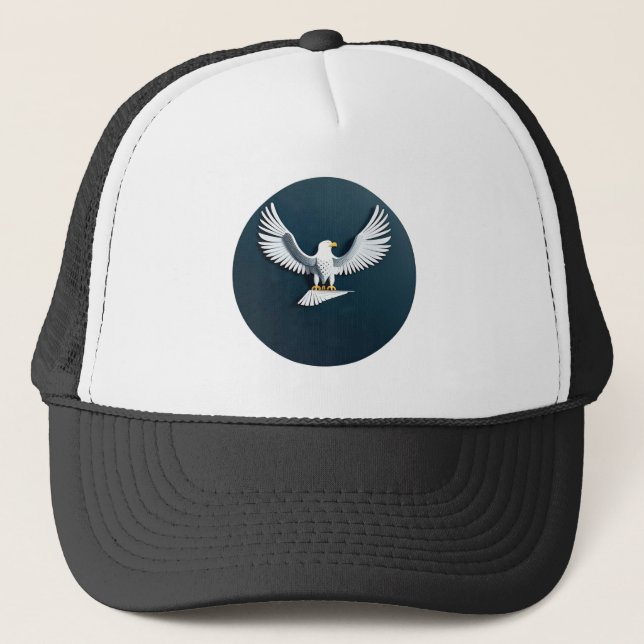 Casquette Emblème élégant de pygargue à tête blanche (Devant)
