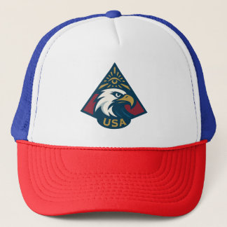 Casquette Emblème pyramidal de l'aigle américain — Oeil de l