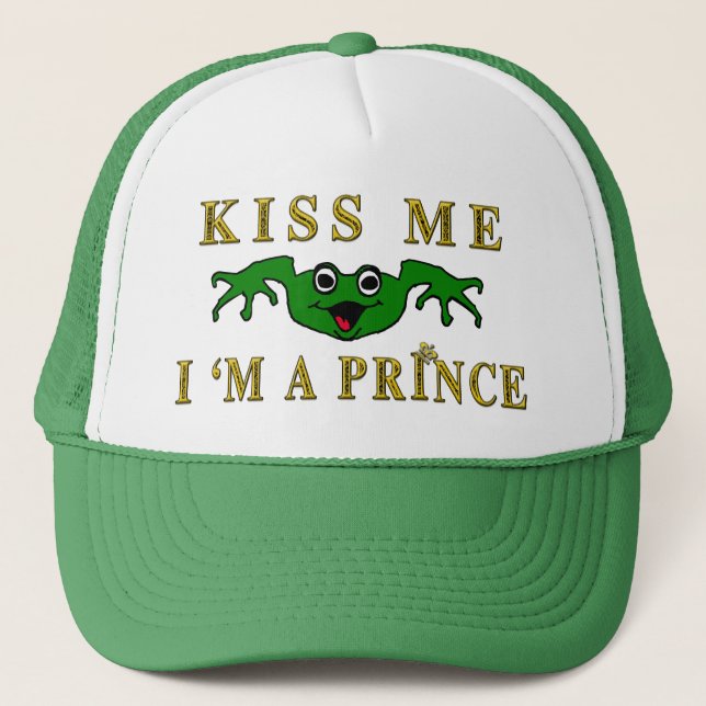 Casquette "Embrasse-moi je suis un prince" (Devant)