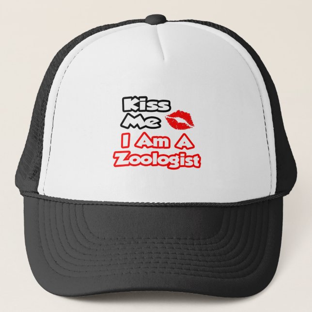 Casquette Embrasse-Moi...Je Suis Zoologiste (Devant)