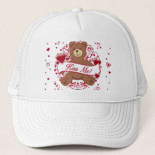 Casquette Embrasse-moi ! Saint-Valentin Teddy Bear