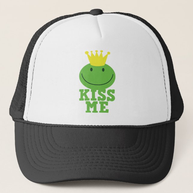 Casquette EMBRASSEZ-MOI prince de GRENOUILLE (Devant)