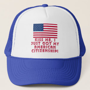 Casquette Embrassez-moi que j'ai juste obtenu ma citoyennet