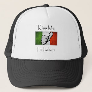 Casquette Embrassez-MOI que je suis italien