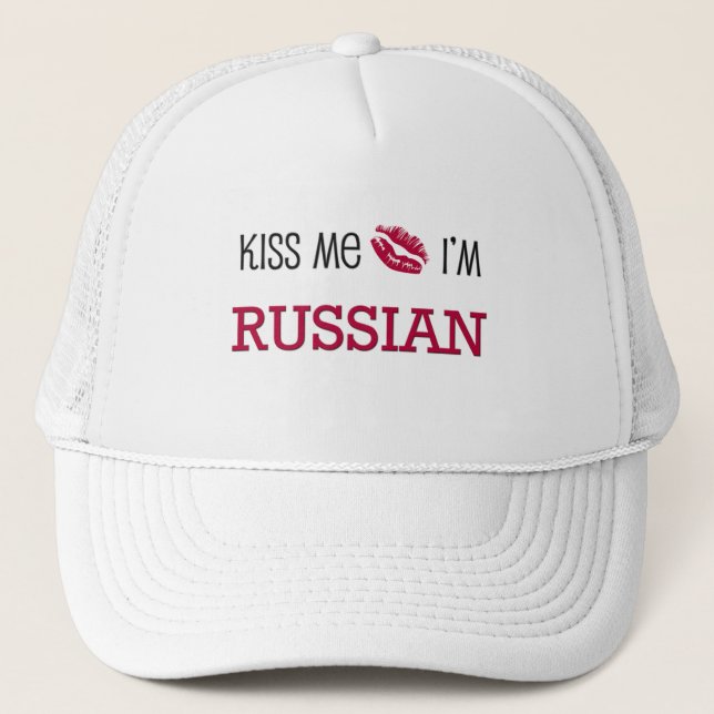 Casquette Embrassez-moi que je suis RUSSE (Devant)