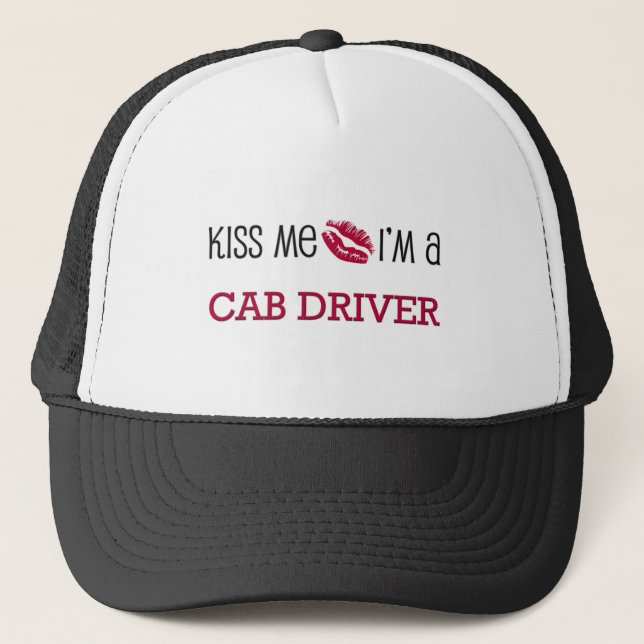 Casquette Embrassez-moi que je suis un CHAUFFEUR DE TAXI (Devant)