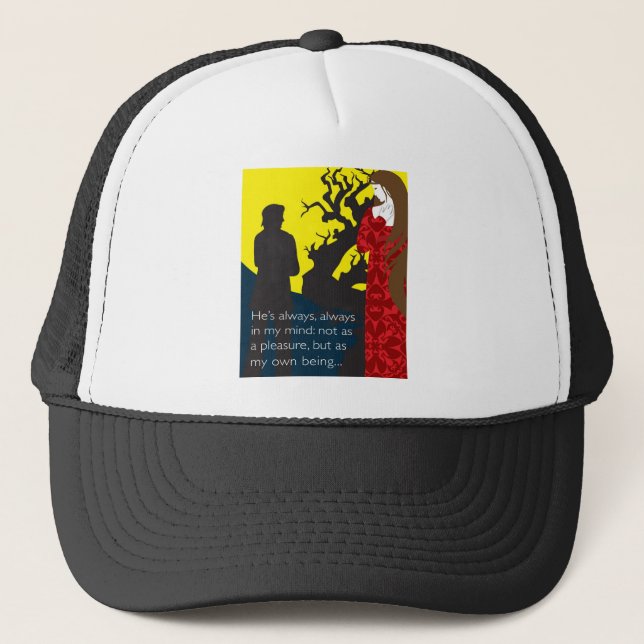 Casquette Emily Bronte/souffler la conception de cadeau de (Devant)