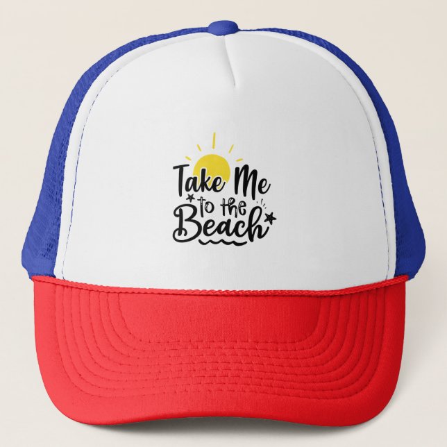 Casquette Emmène-moi à la plage (Devant)