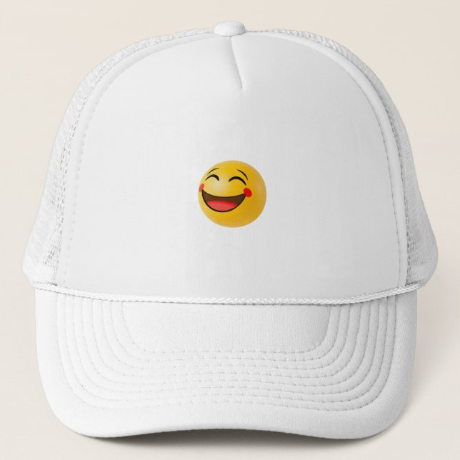 Casquette Emoji heureux (Devant)