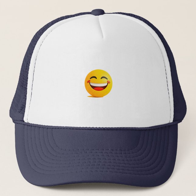 Casquette Emoji heureux (Devant)