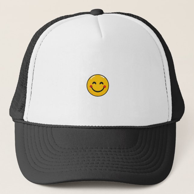Casquette Emoji heureux (Devant)