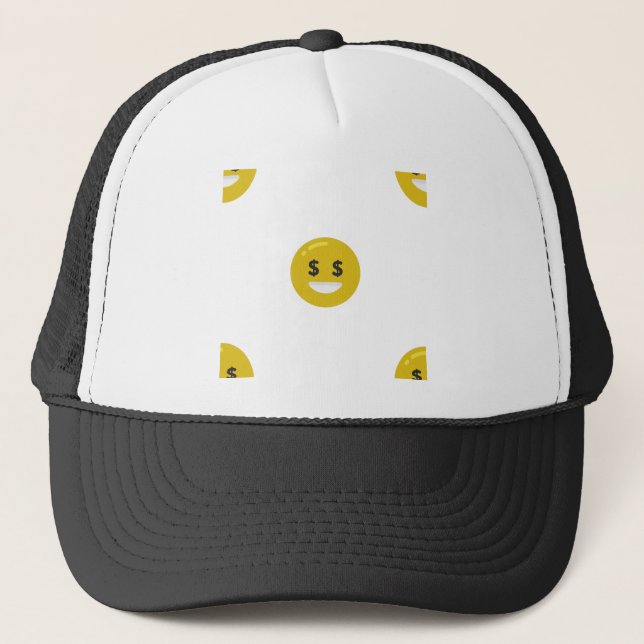 Casquette emoji oeil argent (Devant)