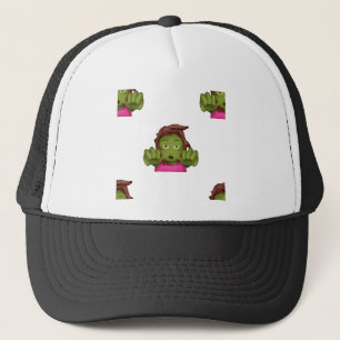 Casquette emoji zombie femme