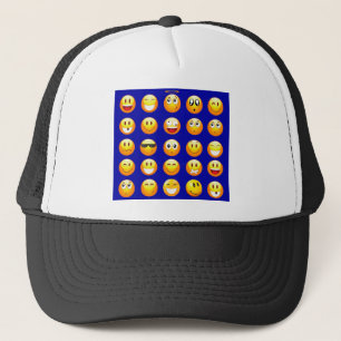 Casquette emojis bleu foncé