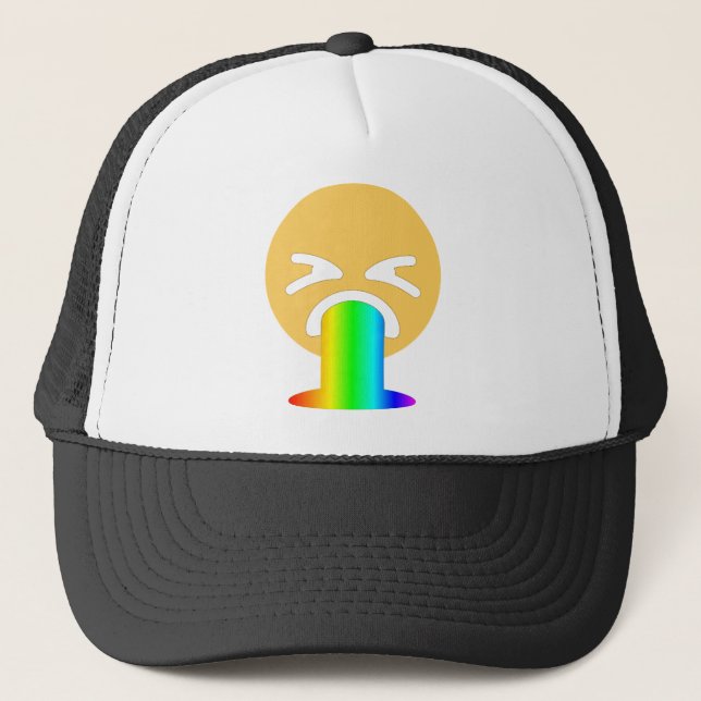Casquette émoticône arc-en-ciel (Devant)
