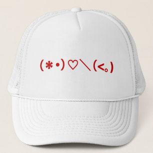 Casquette Émoticônes Heureuses Saintes-Valentin / Japonais