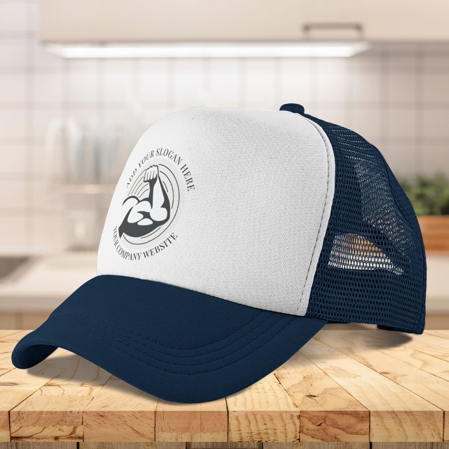 Casquette Employé du logo de votre entreprise (Your Business Logo Work Employee Trucker Hat)
