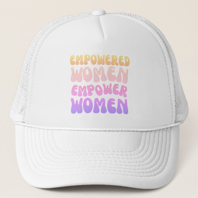 Casquette Empowered Women Empower Women Retro Vintage quote (Devant)