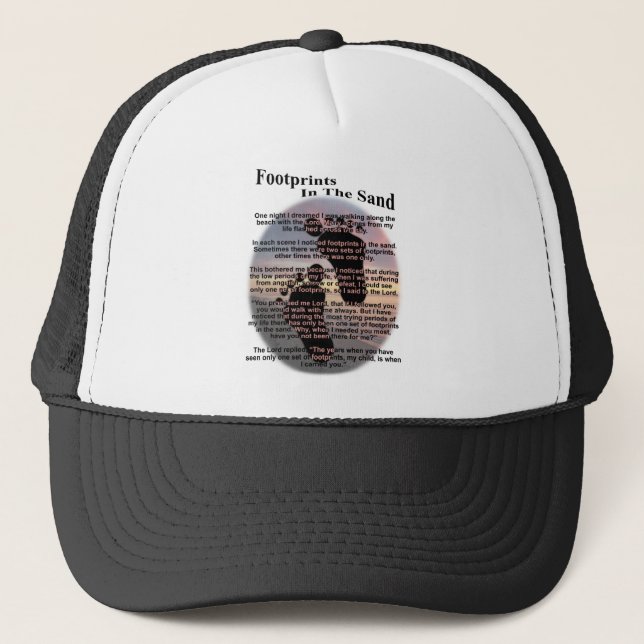 Casquette Empreintes de pas dans le sable (Devant)