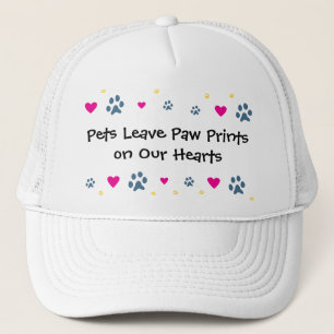 Casquette Empreintes de pattes de congé d'animaux familiers