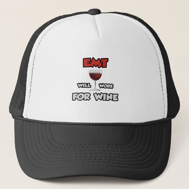 Casquette EMT ... Travaillera Pour Le Vin (Devant)