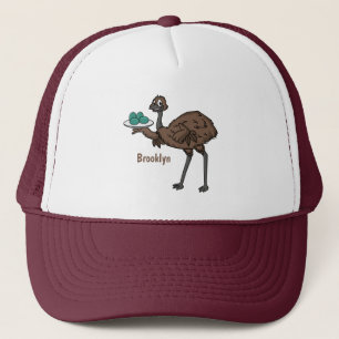 Casquette Emu avec dessin animé d'oeufs