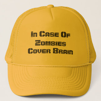 Casquette En cas de zombis, couvrez le cerveau