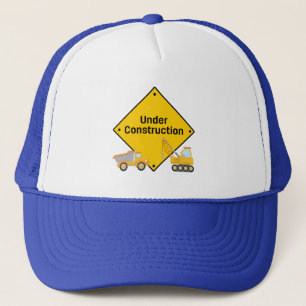 Casquette En construction avec camions