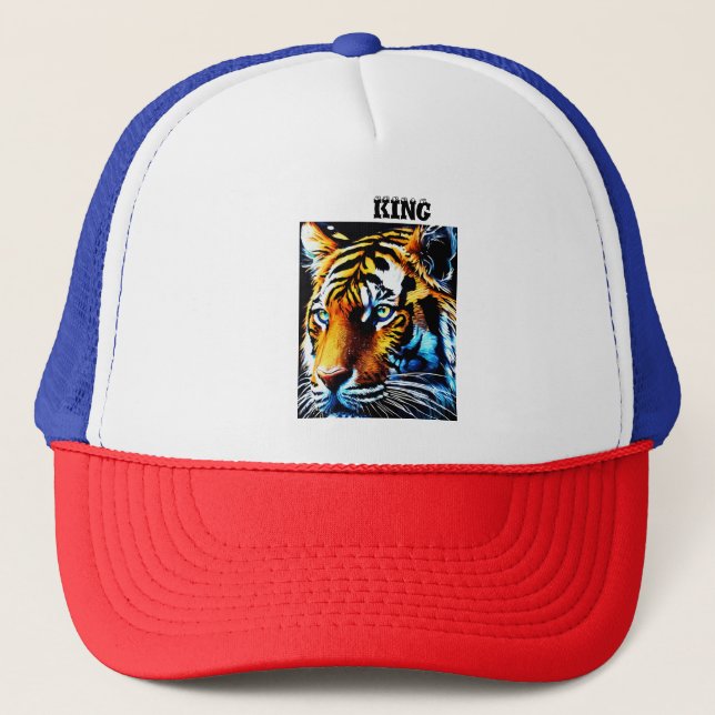 Casquette en design tigre (Devant)