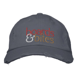 Casquette en détresse avec logo brodé