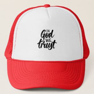 Casquette En Dieu, nous faisons confiance au chapeau de cami
