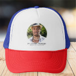 Casquette En mémoire d'amour mémorial photo personnalisée mo<br><div class="desc">Ce design simple et classique est composé de typographie serif et d'ajouter une photo personnalisée.</div>