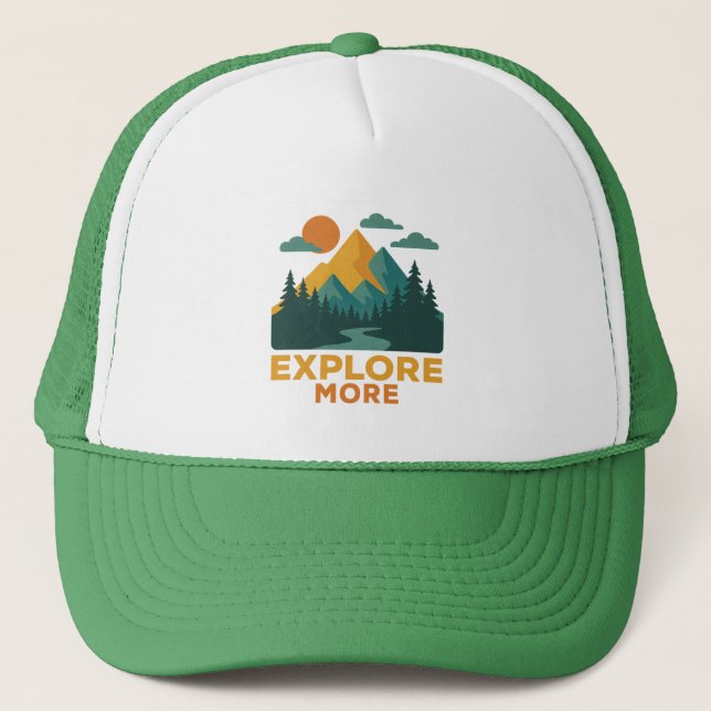 Casquette En savoir plus - Retro Mountain & Forest Adventure (Devant)