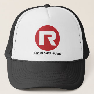 Casquette en verre de camionneur de planète rouge