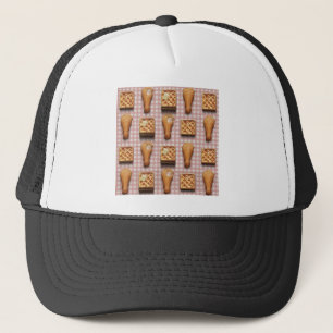 Casquette en vichy gaufres de poulet