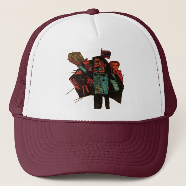 Casquette encre de chiffrement (Devant)