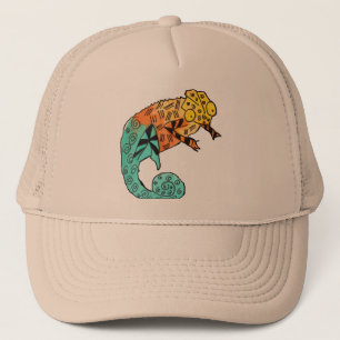 Casquette Encre de reptile de caméléon