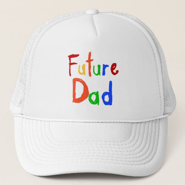 Casquette Enfant Texte Futur Papa T-shirts et cadeaux (Devant)