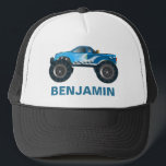 Casquette Enfants bleus de camion de monstre<br><div class="desc">Casquette frais de thème de camion de monstre.</div>