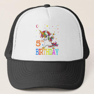 Casquette Enfants C'est mon 5e anniversaire Unicorne 5 ans f