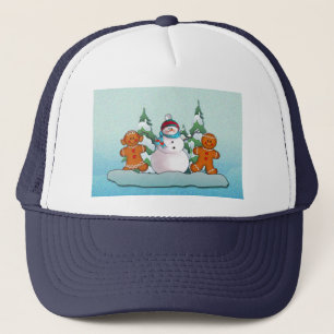 Casquette ENFANTS de BONHOMME DE NEIGE et de PAIN D'ÉPICE