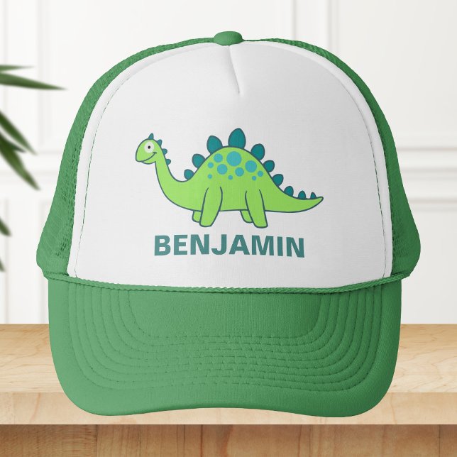 Casquette Enfants Dinosaure Vert Mignon (Créateur téléchargé)