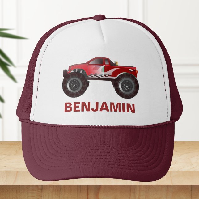 Casquette Enfants du camion monstre rouge (Créateur téléchargé)
