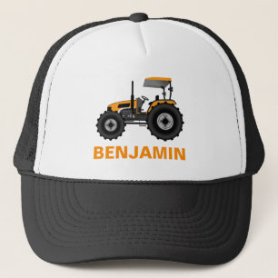 Casquette Enfants jaunes de tracteur de ferme