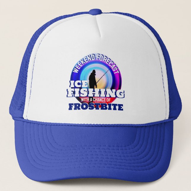 Casquette Engelures de pêche sur glace drôle (Devant)
